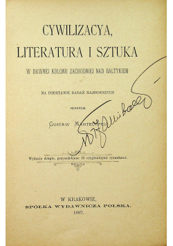 Cywilizacja Literatura i sztuka 1897 r.