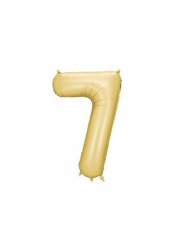 Balon foliowy cyfra 7 86cm złoty