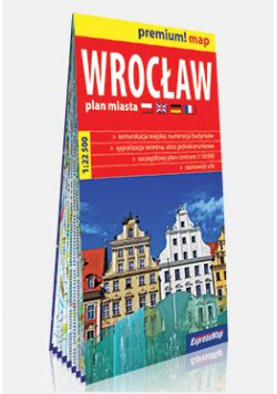 Premium! map Wrocław 1:22 500 plan miasta w.2020