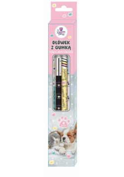 Ołówek z gumką The Sweet Pets 4szt