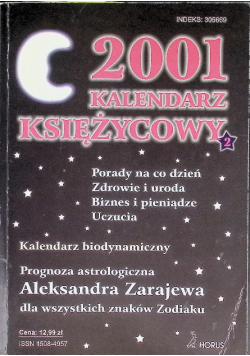 Kalendarz księżycowy 2001