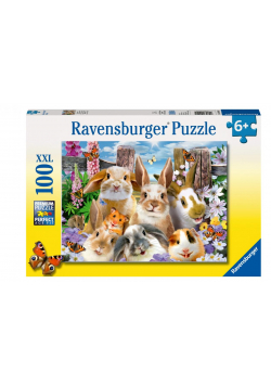 Puzzle 100 Królicze selfie XXL