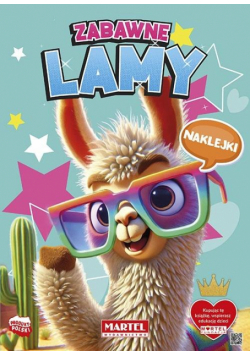 Zabawne lamy. Kolorowanka z naklejkami