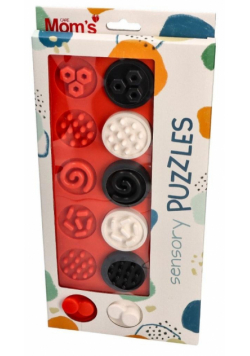 Puzzle sensoryczne XL kontrastowe kółeczka