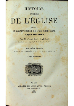 Histoire Generale de Leglise 1861 r.