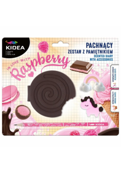 Pamiętnik z akcesoriami Malinowy krem KIDEA
