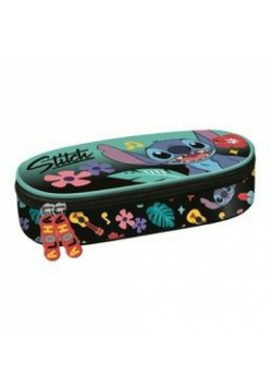 Piórnik saszetka z wewnętrzną klapką Stitch mint
