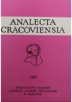 Analecta Cracoviensia Nr 27 / 95
