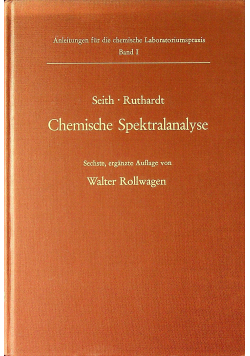 Seith Ruthardt Chemische Spektralanalyse