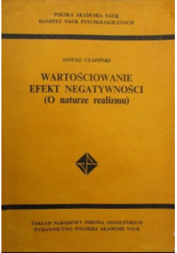 Wartościowanie efekt negatywności