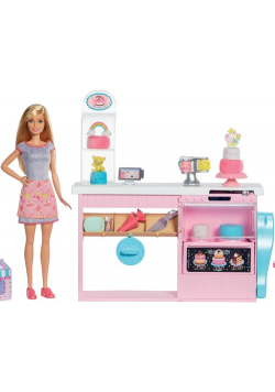 Barbie Pracownia wypieków zestaw + lalka