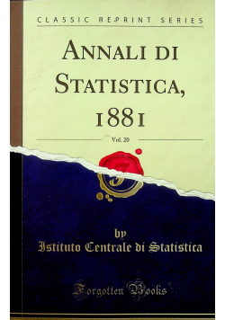 Annali di Statistica Reprint z 1881 r.