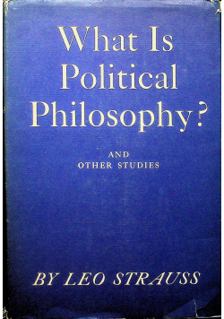 What Is Political Philosophy