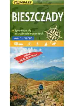 Bieszczady mapa syntetyczna 1:50 000