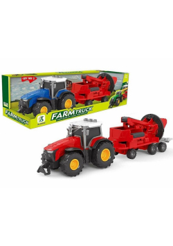Traktor z maszyną rolniczą światło i dźwięk MIX
