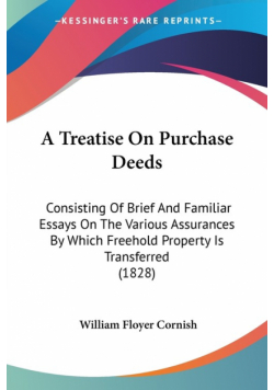 A Treatise On Purchase Deeds
