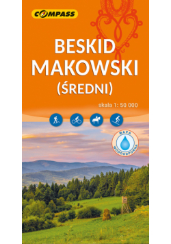 Beskid Makowski mapa laminowana