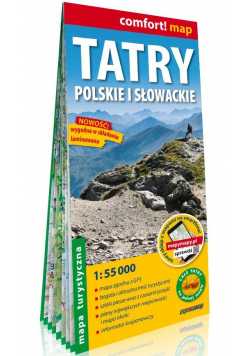 Tatry polskie i słowackie; laminowana mapa turystyczna 1:55 000