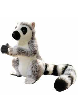 Lemur pluszowy 28cm szary