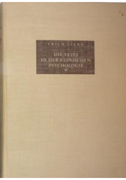 Die Tests in der Klinischen Psychologie