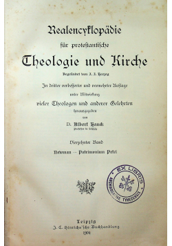 Theologie und Kirche 1904 r