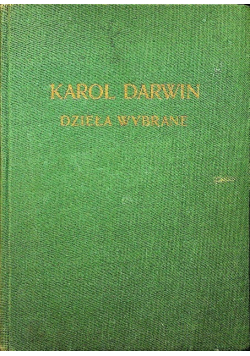 Darwin Dzieła wybrane Tom VI