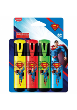 Zakreślacz Superman Fluo 4szt MAPED