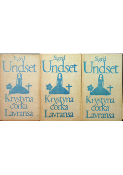 Krystyna Córka Lavransa 3 tomy
