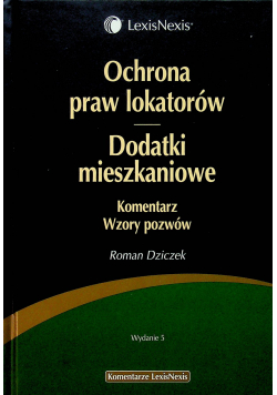 Ochrona praw lokatorów Dodatki mieszkaniowe Komentarz