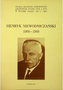 Henryk Niewodniczański 1900 - 1968