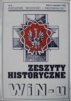 Zeszyty historyczne WiNu nr 3 rok II