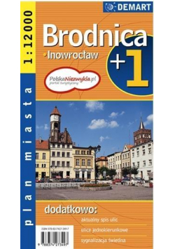 Plan miasta - Brodnica/Inowrocław 1:12 000 DEMART
