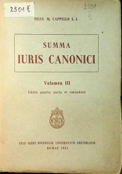 Summa Iuris Canonici vol III