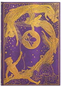Kalendarz książkowy midi 2022 12M Violet Fairy