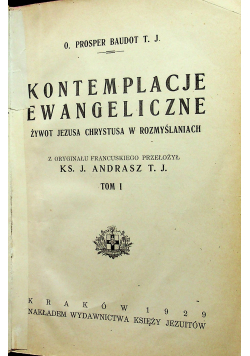 Kontemplacje Ewangeliczne 1929 r