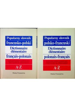 Popularny słownik francusko polski i polsko francuski 2 tomy