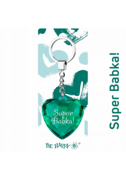 Brelok serce Super Babka!