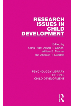 Research Issues in Child Development