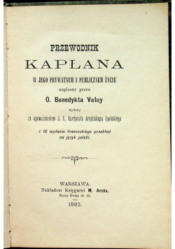 Przewodnik Kapłana 1892r
