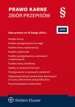 Prawo karne Zbiór przepisów