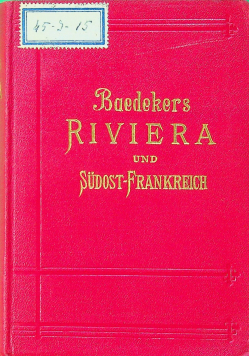 Baedekers Riviera und Sudost Frankreich 1913 r