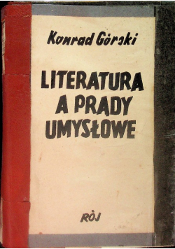 Literatura a prądy umysłowe 1938 r.