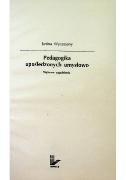 Pedagogika upośledzonych umysłowo