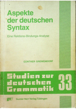 Aspekte der deutschen Syntax