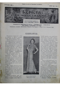 Kobieta w świecie i w domu 24 numery 1932 r.