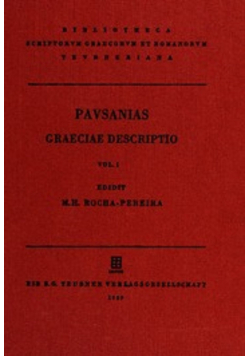 Pavsaniae Graeciae Descriptio Vol I