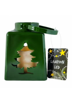 Lampion led zielony