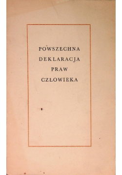 Powszechna deklaracja praw człowieka