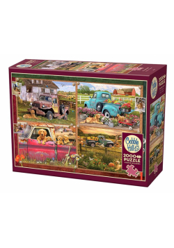 Puzzle 2000 Pieskie życie G3