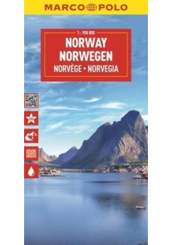 Mapa drogowa Norwegia 1:900 000